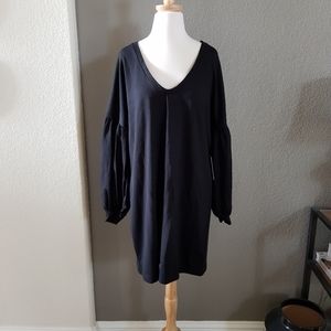 Express Balloon Sleeve Shift Dress
Black